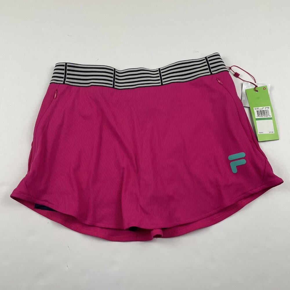Fila Christopher Bevans Skort Women's L 14.5" Golf Tennis Pink UPF 50+